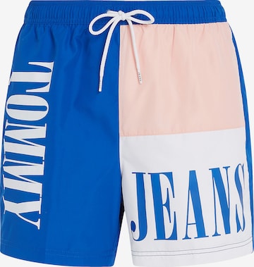 Tommy Jeans Zwemshorts in Blauw: voorkant