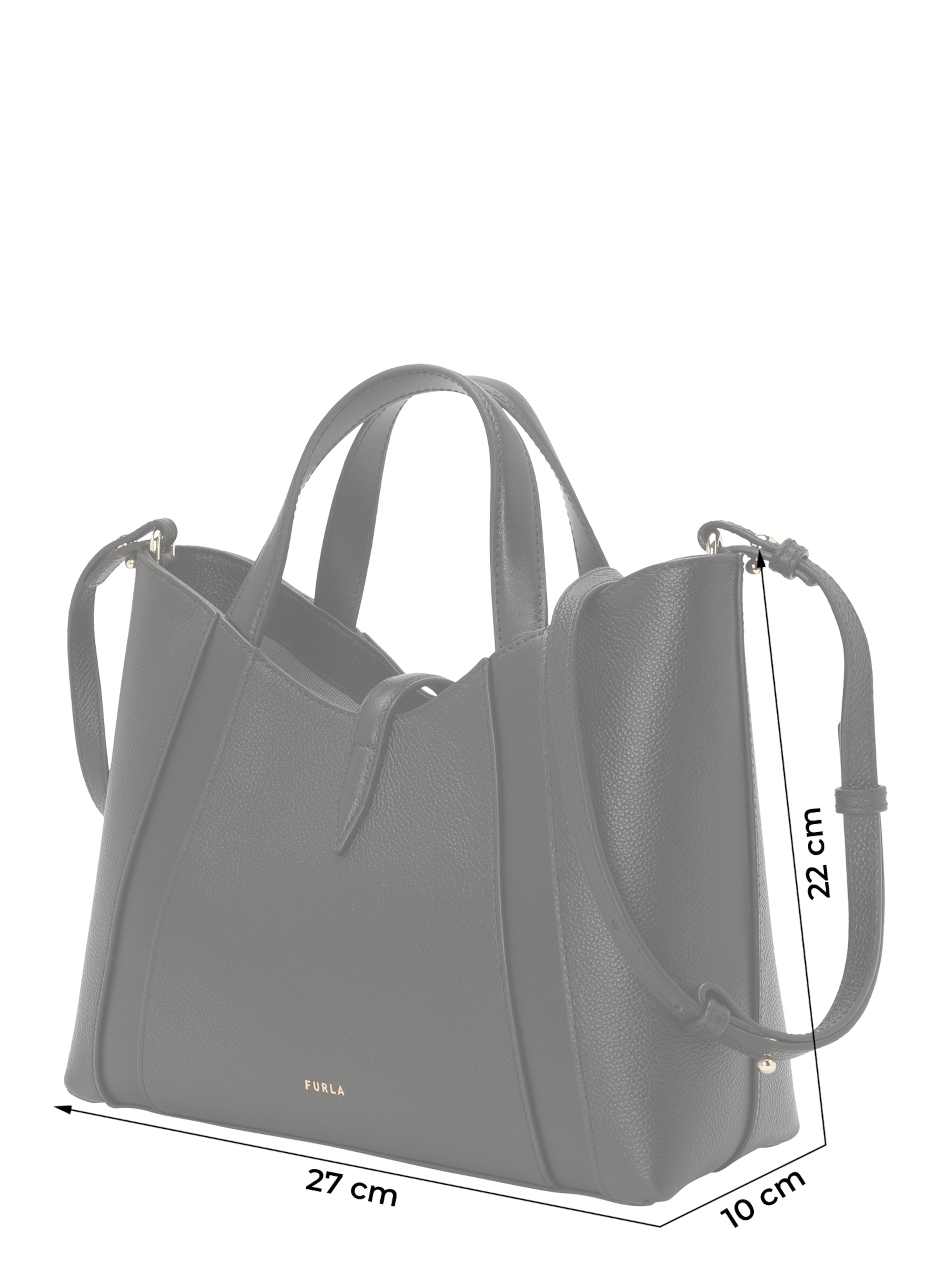 FURLA Τσάντα χειρός 'Goccia' σε μαύρο