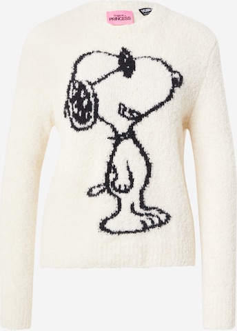 balta PRINCESS GOES HOLLYWOOD Megztinis 'Snoopy Intarsia': priekis