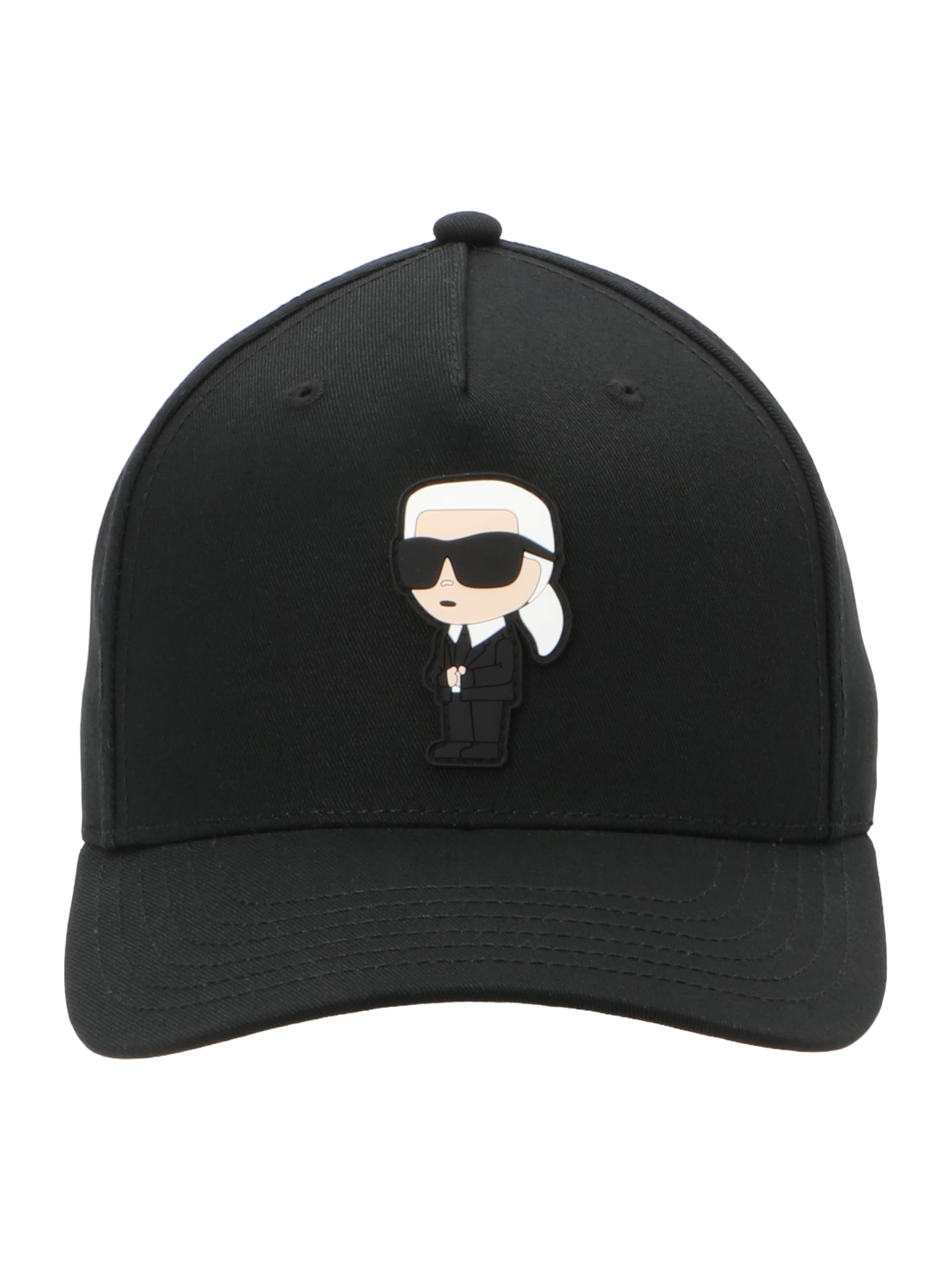 Karl Lagerfeld Gorra en 55-60 en piel / negro / blanco, Vista del producto