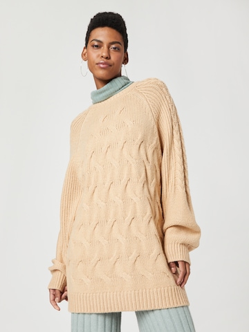 florence by mills exclusive for ABOUT YOU - Jersey 'Mistletoe' en beige: frente