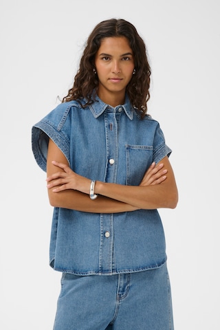 T-shirt 'SLAdabella' SOAKED IN LUXURY en bleu : devant