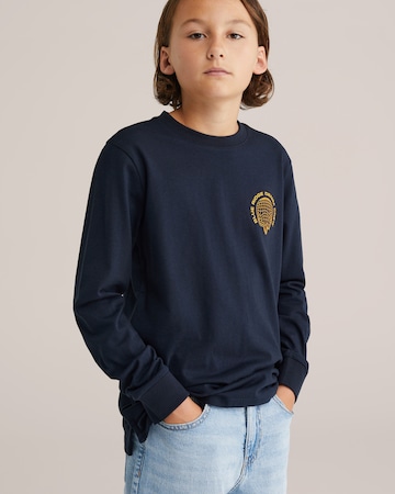WE Fashion Shirt in Blau: Vorderseite