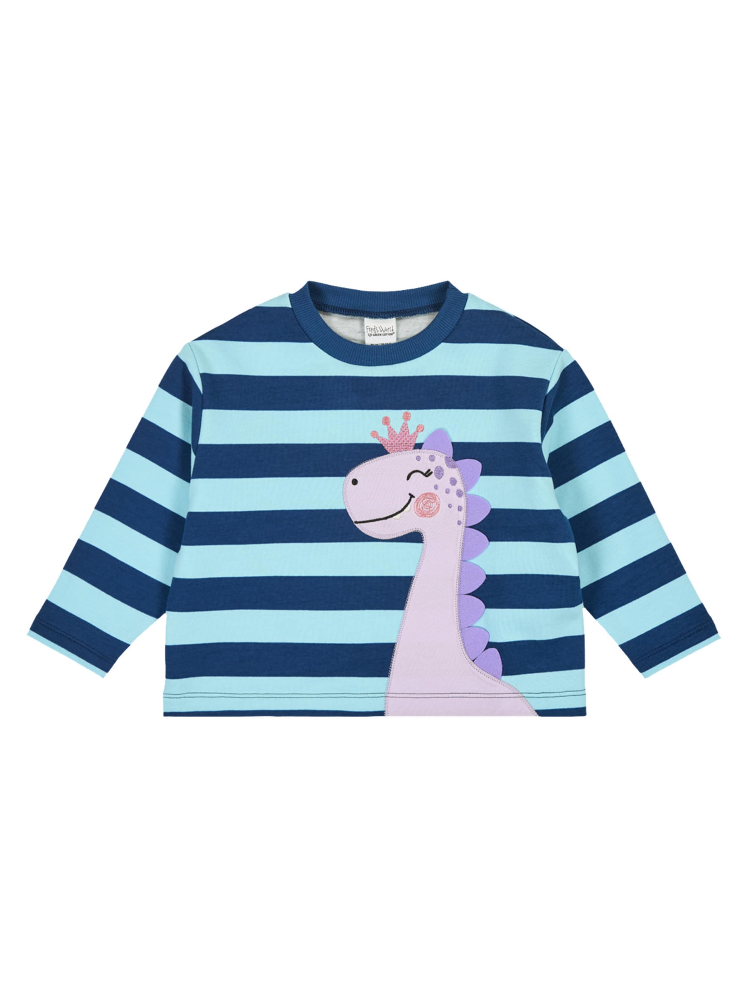 Sweat-shirt Fred's World by GREEN COTTON en bleu : devant