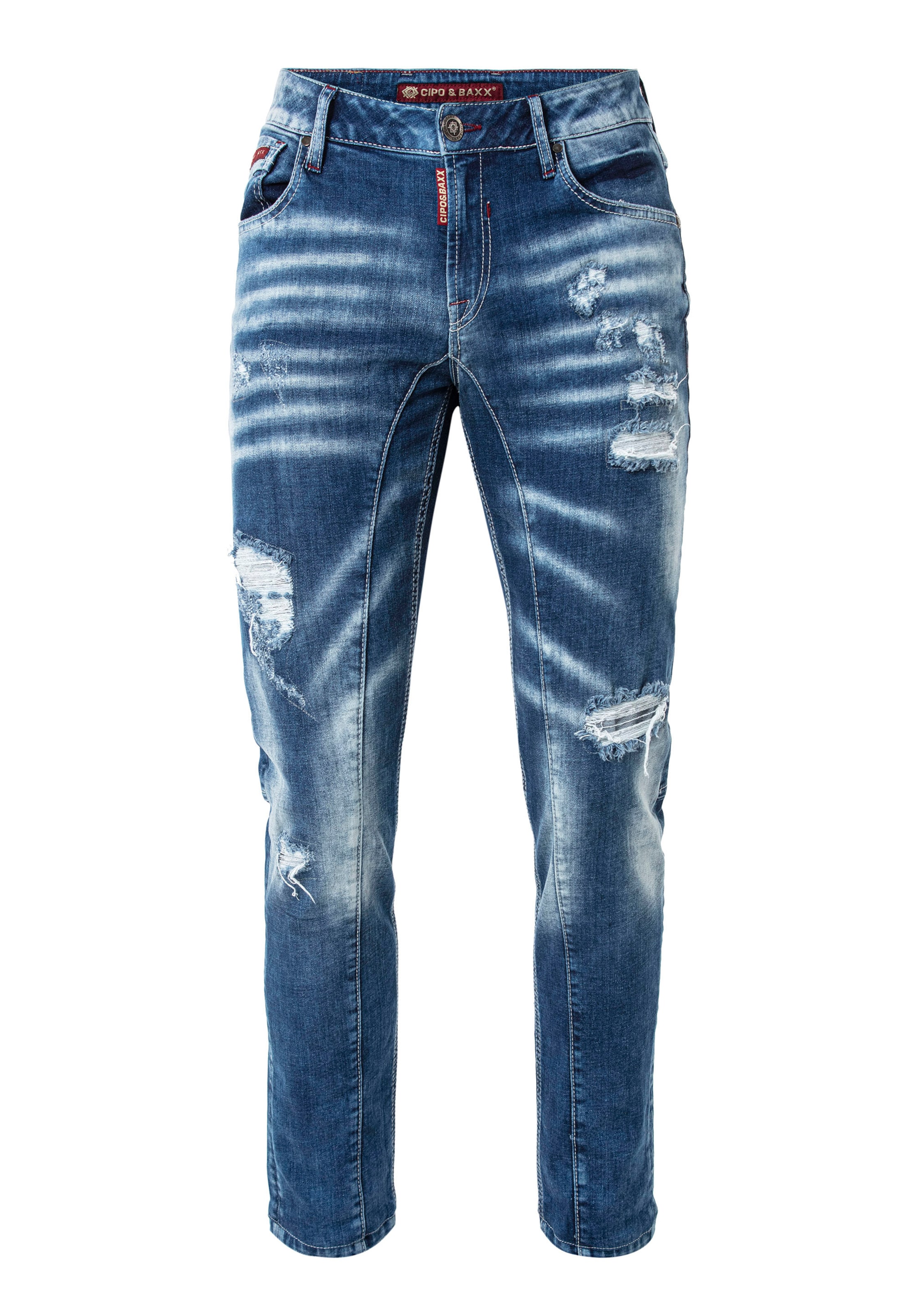 CIPO & BAXX Regular Jeans in Blauw: voorkant