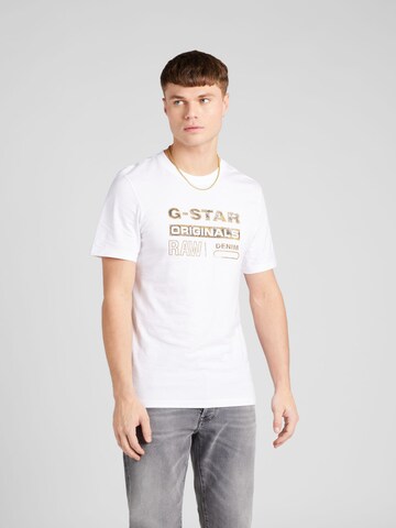 G-Star RAW - Camiseta en blanco: frente