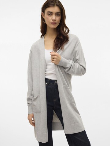 VERO MODA Knit cardigan 'SILJE' in Grey