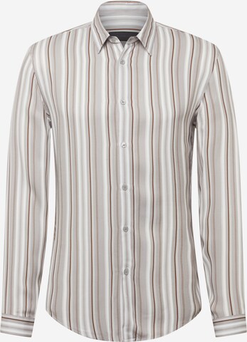 DRYKORN Regular fit Button Up Shirt 'RUBEN' in Brown: front