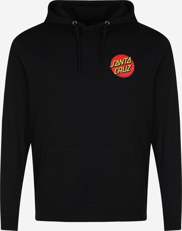 Sweat-shirt Santa Cruz en noir : devant