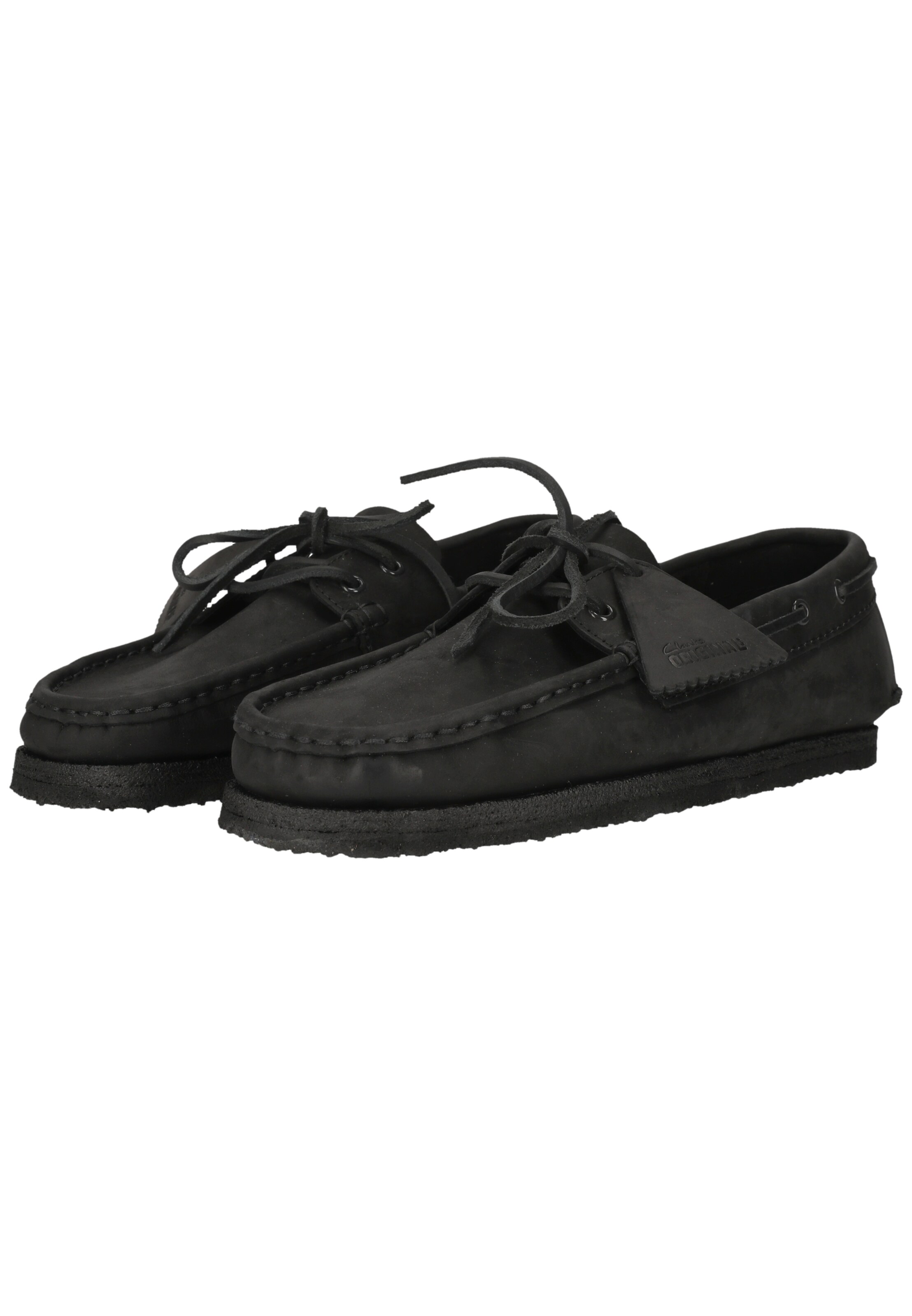 Chaussure à lacets 'Godney Boat' CLARKS en noir
