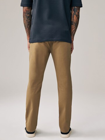 Next Slimfit Chino hlače | rjava barva