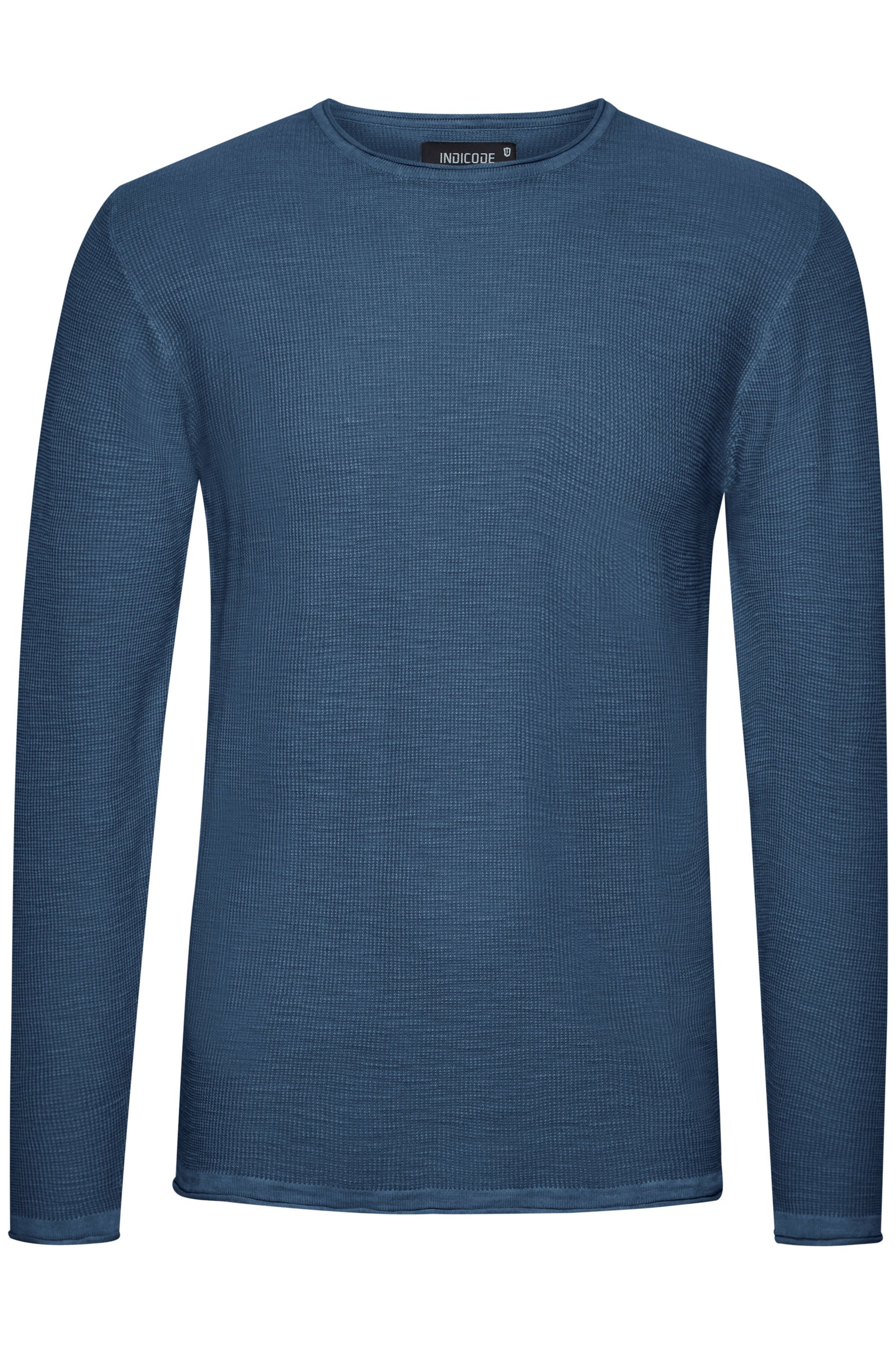 INDICODE JEANS Pullover 'Karpo' in Blau: Vorderseite