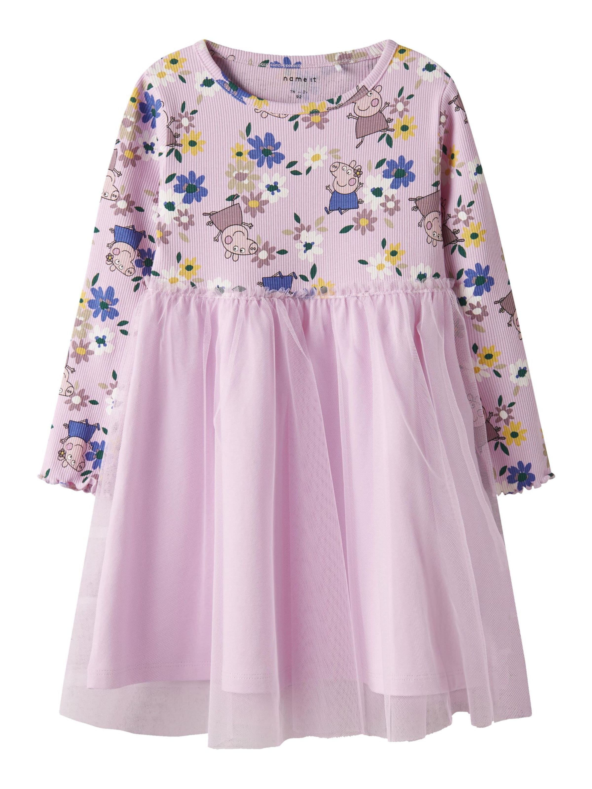 Abito 'Peppa Wutz' di NAME IT in bianco: frontale