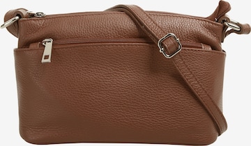 Sac à bandoulière Cluty en marron : devant