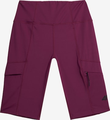 Coupe slim Pantalon de sport 4F en rose : devant