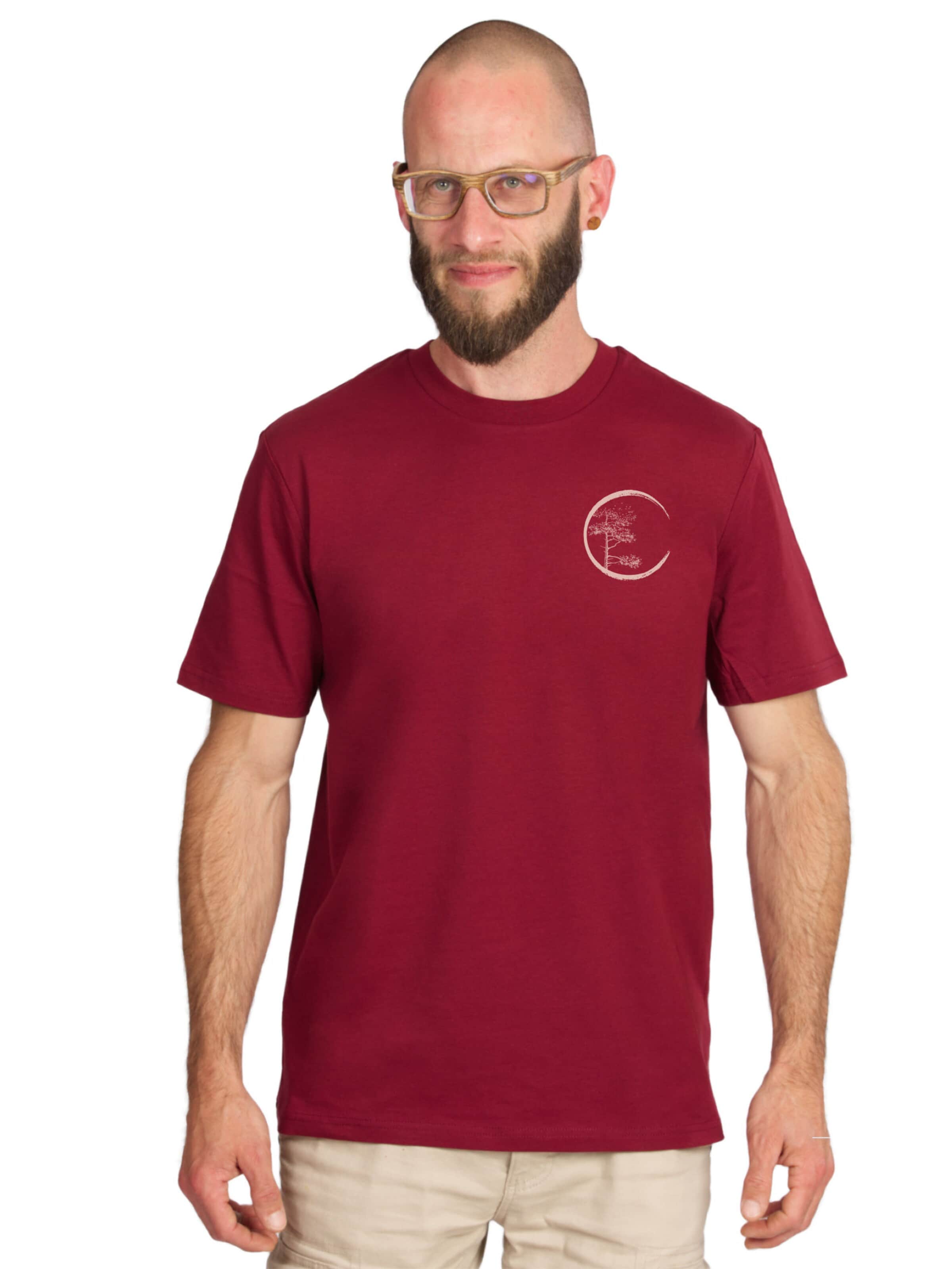 Life-Tree Shirt 'Circle'‌‌‌‌‌‌‌‌‌ in Rot: Vorderseite
