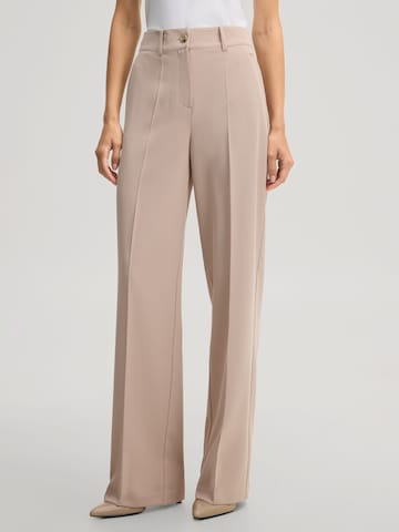JOOP! Regular Trousers with creases in Beige: front