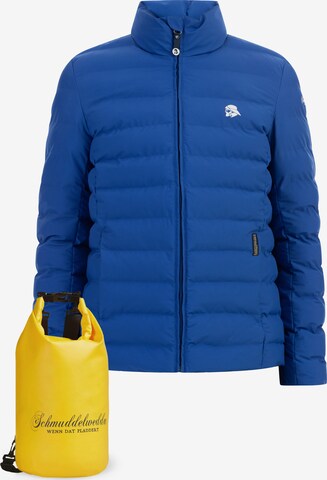 Schmuddelwedda Funktionsjacke Und Rucksack in Blau: predná strana