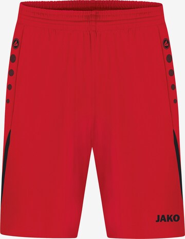 JAKO Regular Workout Pants in Red: front