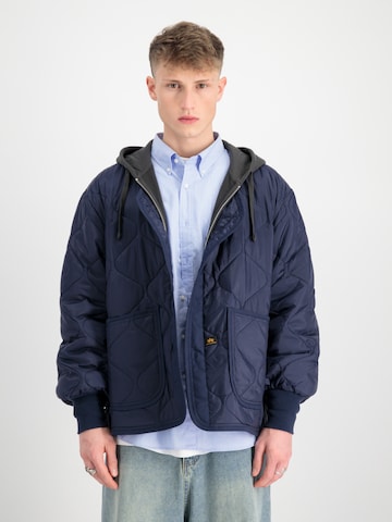 ALPHA INDUSTRIES Tussenjas in Blauw: voorkant