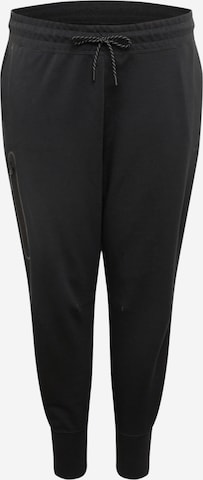 Nike Sportswear Дънки Tapered Leg Панталон в черно: отпред