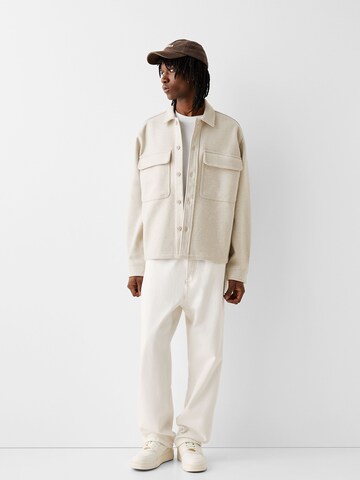 Bershka Between-season jacket in Beige