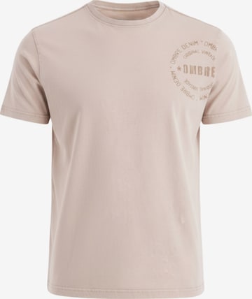 Ombre T-shirt i beige: framsida