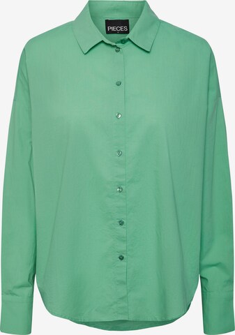 PIECES Blouse 'Tanne' in Groen: voorkant