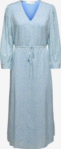 Robe 'Brenda' SELECTED FEMME en bleu : devant