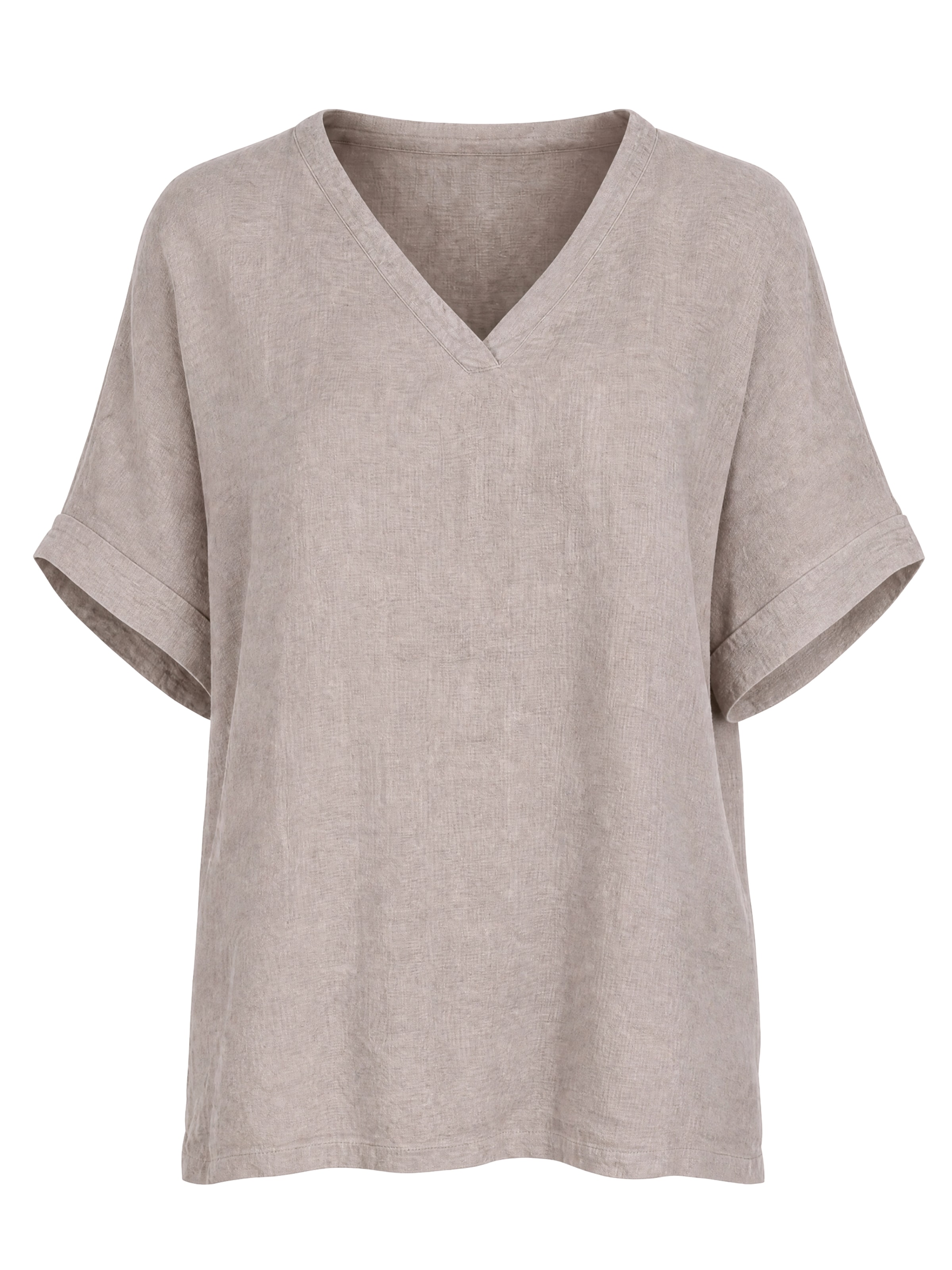 T-shirt 'TAMARA LINO' Seasons of April en marron : devant