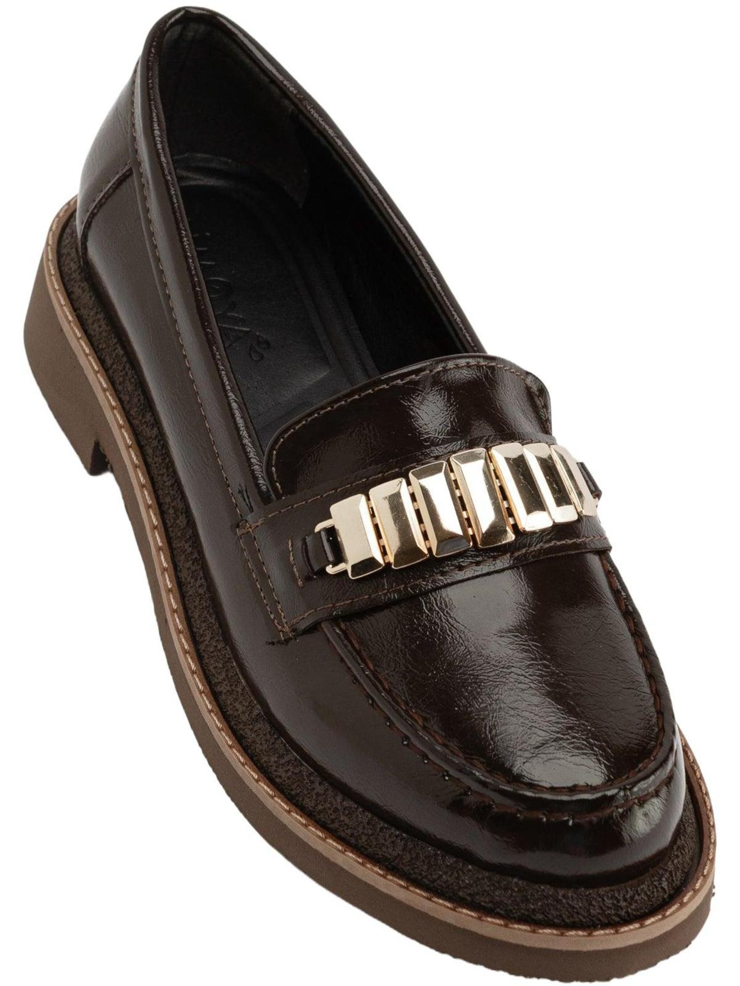 Limoya Classic Flats 'Maribel' in Brown: front