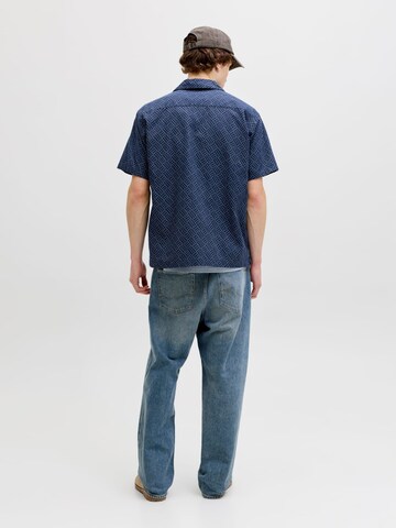 JACK & JONES Comfort fit Button Up Shirt 'Bluwinson' in Blue