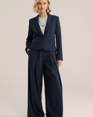 Wide leg Pantaloni con pieghe di WE Fashion in blu