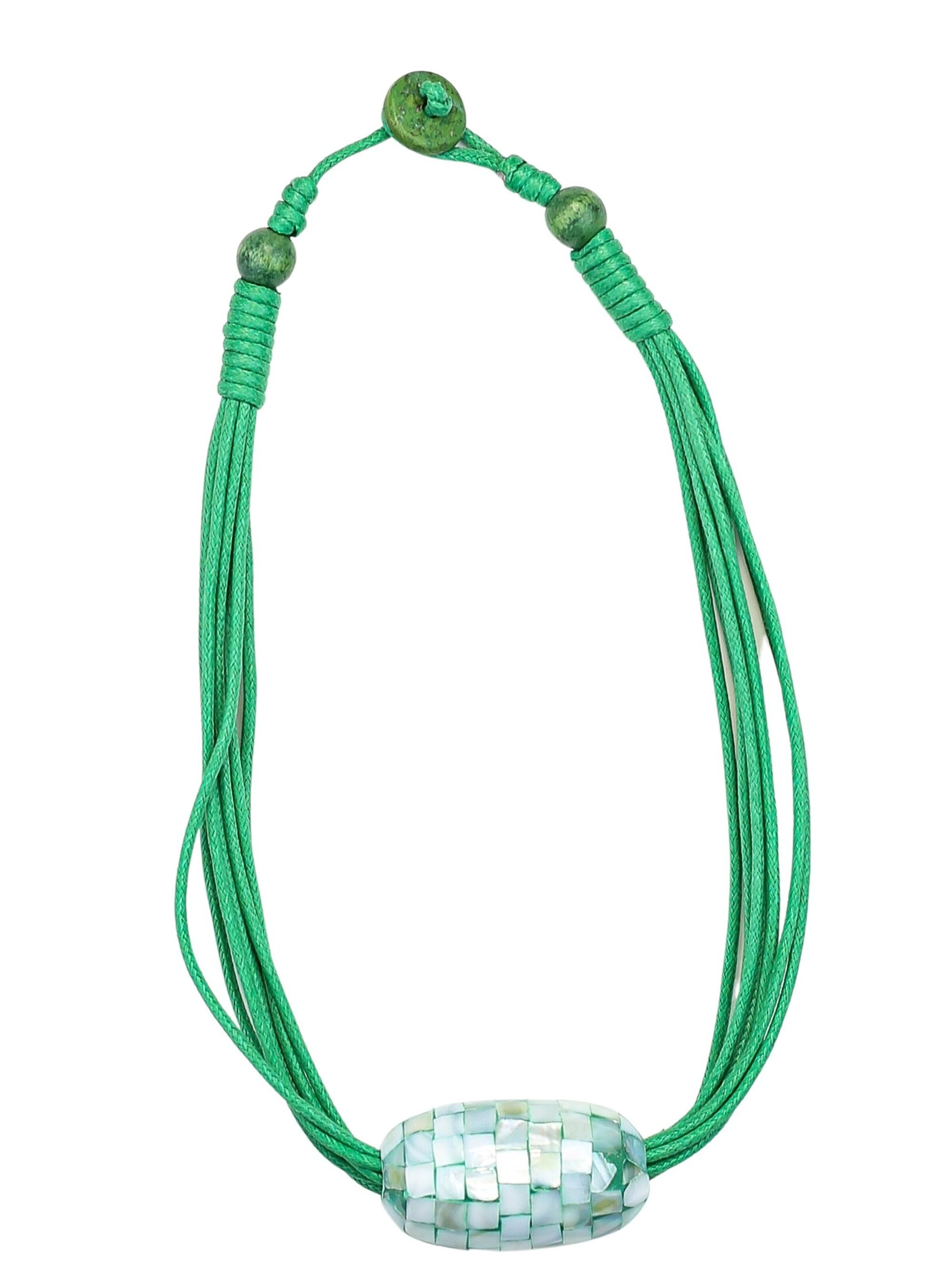 COLLEZIONE ALESSANDRO Kette 'Geli'‌‌‌‌‌‌‌‌‌‌ in Onesize in grün, Produktansicht