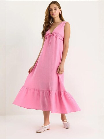 Bianco Lucci Summer Dress in Pink