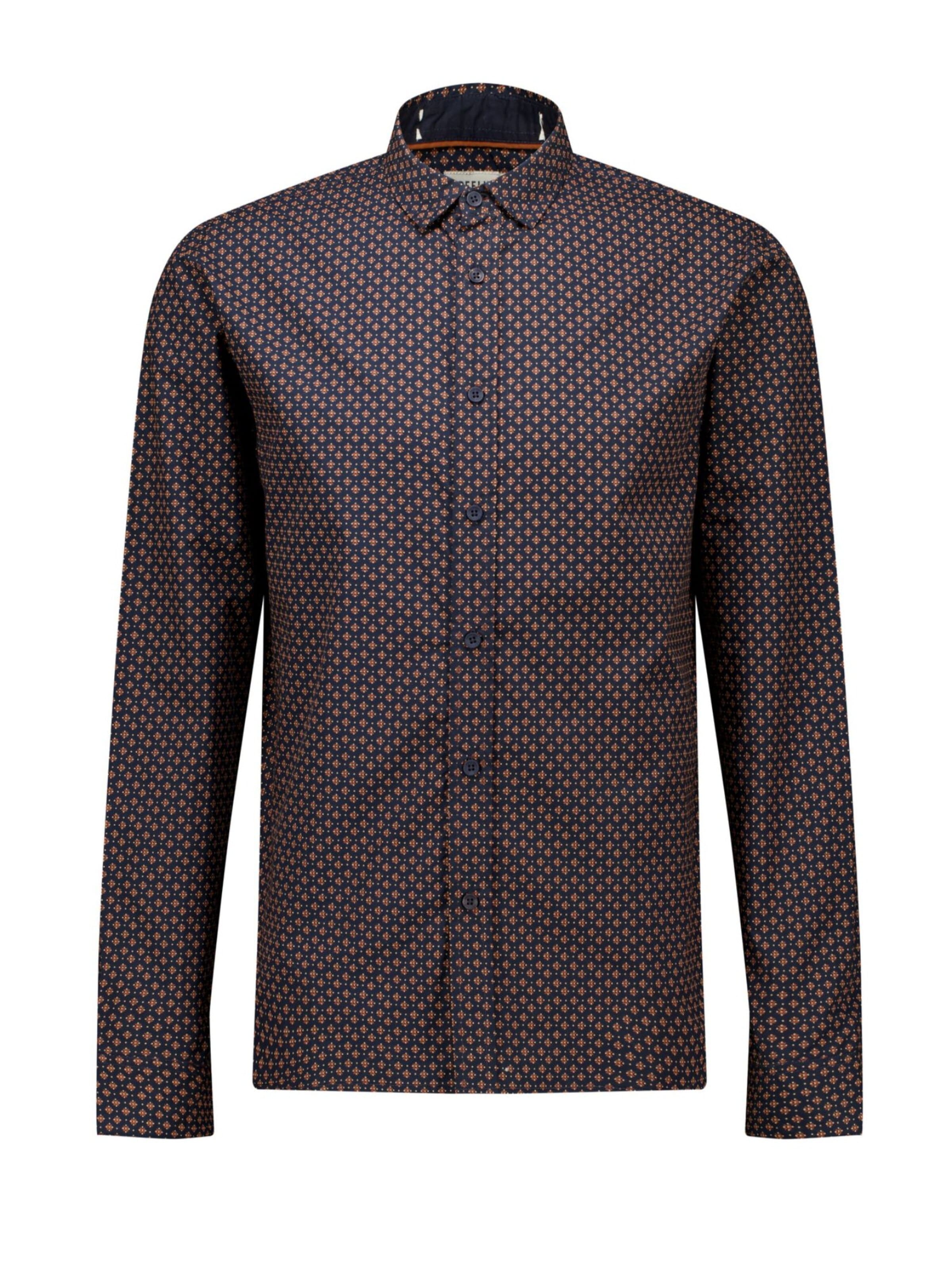 Deeluxe Regular fit Overhemd in Blauw: voorkant