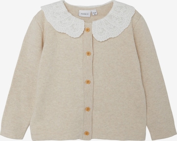 NAME IT Knit Cardigan 'Femia' in Beige: front