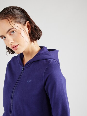 4F Sportsweatjacke in Blau