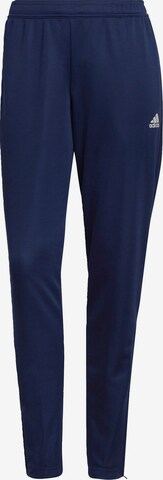 ADIDAS SPORTSWEAR Slim fit Workout Pants 'Entrada 22 Training Bottoms' in Blue: front