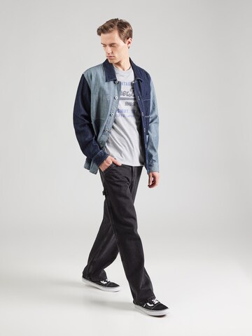 T-Shirt 'Heritage' Superdry en gris