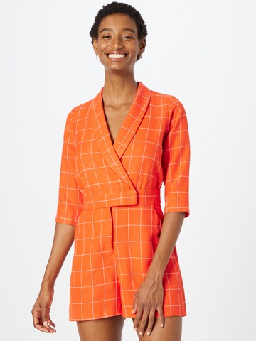 Closet London Jumpsuit 'London Tuxedo' in Orange: front