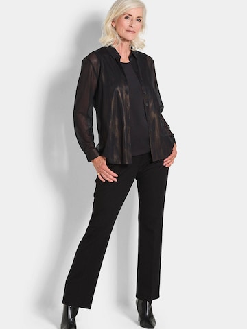 Goldner Bluse in Schwarz