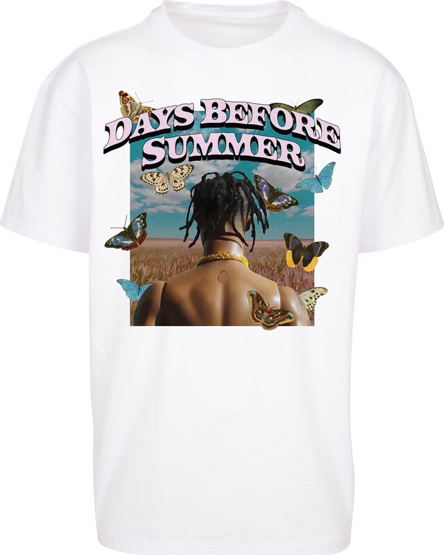 Mister Tee T-Shirt 'Days Before Summer' in Weiß Mister Tee T-Shirt 'Days Before Summer' in Weiß
