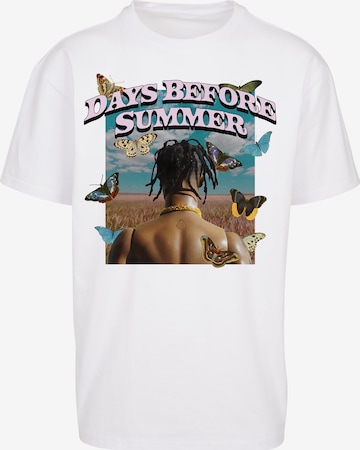 Mister Tee T-shirt 'Days Before Summer' i vit: framsida
