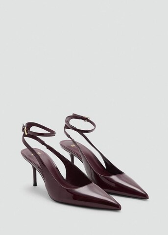MANGO Slingback Pumps 'Neckb' in Red