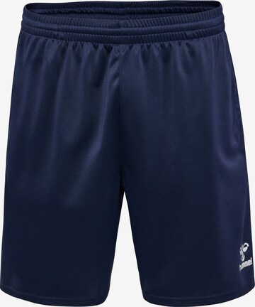 Hummel Regular Workout Pants 'ESSENTIAL' in Blue: front