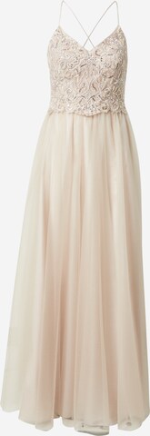 Laona Evening Dress in Beige: front