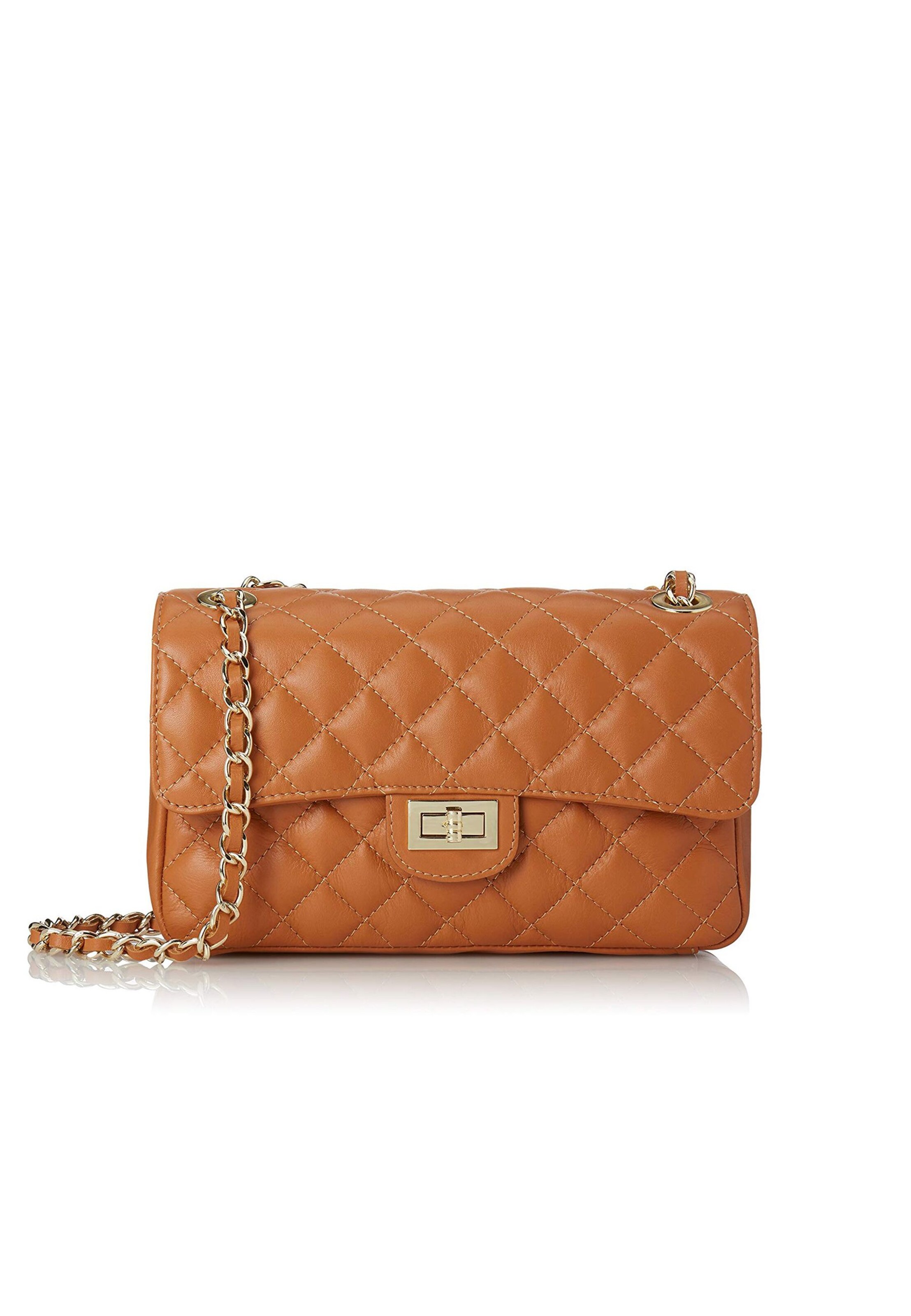 CHICCA BORSE Schoudertas in de kleur Cognac, Productweergave