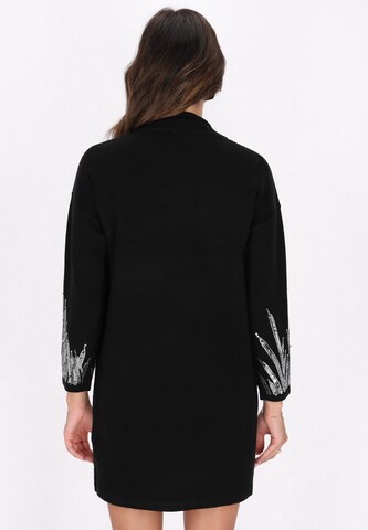 Robes en maille faina en noir