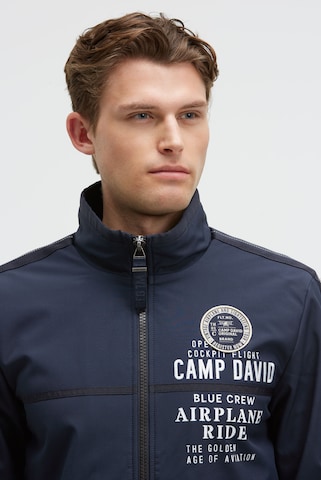 CAMP DAVID Between-season jacket in Blue: front